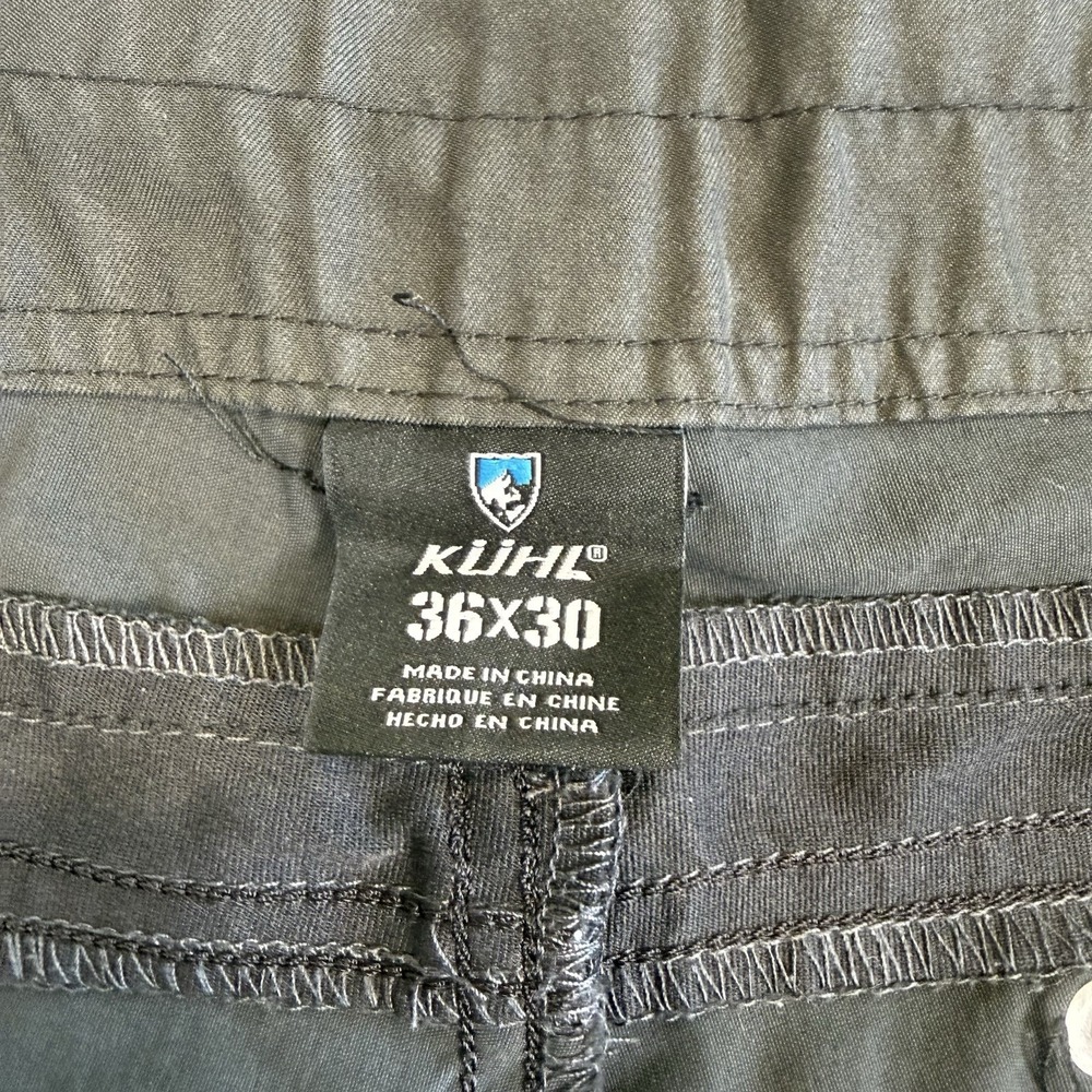 Kuhl Pants Mens 36x30 Gray Nylon Stretch Hiking Outdoor Trail 5 Pocket - Picture 4 of 13